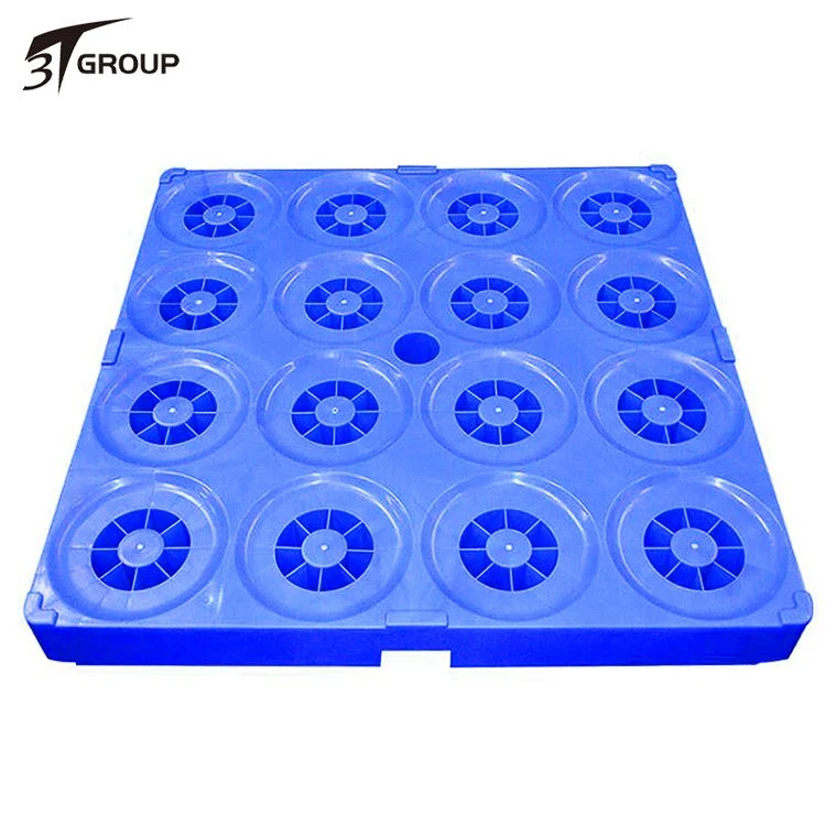 China 12PCS Water Bottles Stacking Plastic Pallet China 12PCS Water Bottles Stacking Plastic Pallet