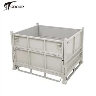 スチールスタッキング折りたたみ可能なパレットボックス