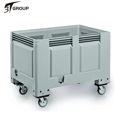 ホイール付きプラスチックパレットコンテナ